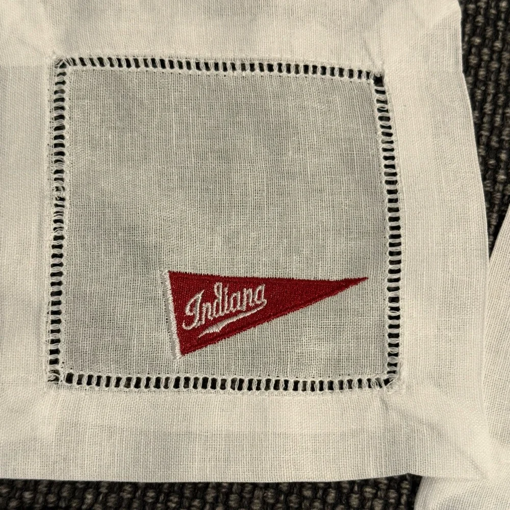 Indiana Hoosiers Embroidered Cocktail Napkins